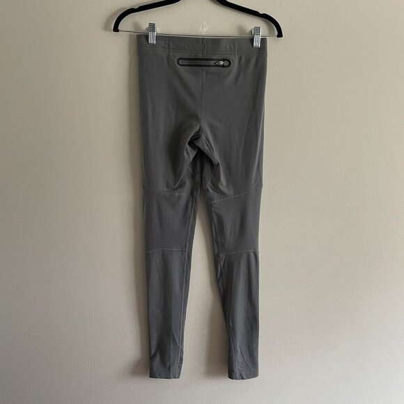 Under Armour HeatGear Men Size S Gray Ankle Zip Run Compression Leggings - Picture 7 of 11